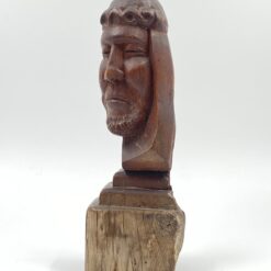 Medinis vyro biustas – statula 9x11x31 cm