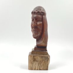 Medinis vyro biustas – statula 9x11x31 cm
