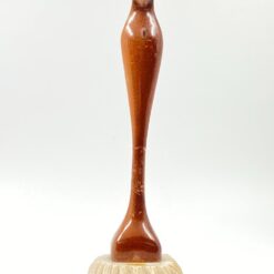 Medinė Švč. Mergelės Marijos statula ant akmeninio postamento 12x11x34 cm