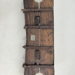 Senovinė iškaba/dekoracija iš medžio ir metalo 21x109x38 cm