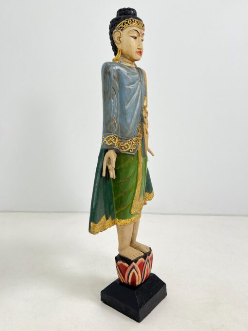 Medinė statula “Buda” 20x49x109 cm