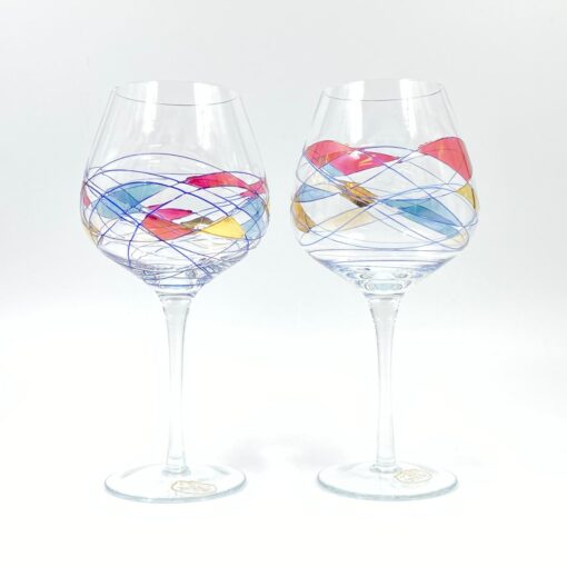 Krištolinių “Cristal de Paris” vyno taurių (800 ml) 2 vnt. komplektas 12x12x25 cm