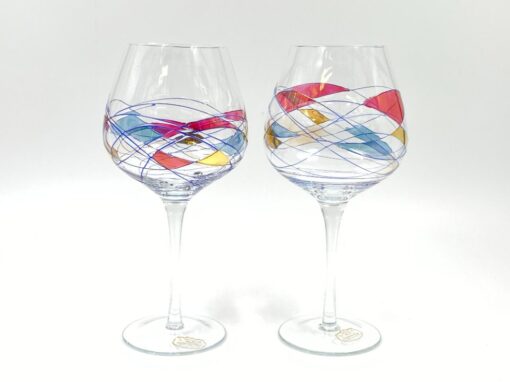 Krištolinių “Cristal de Paris” vyno taurių (800 ml) 2 vnt. komplektas 12x12x25 cm