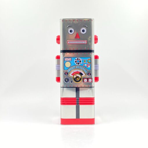 Vintažinė sausainių dėžutė “Robotas” 11x15x33 cm