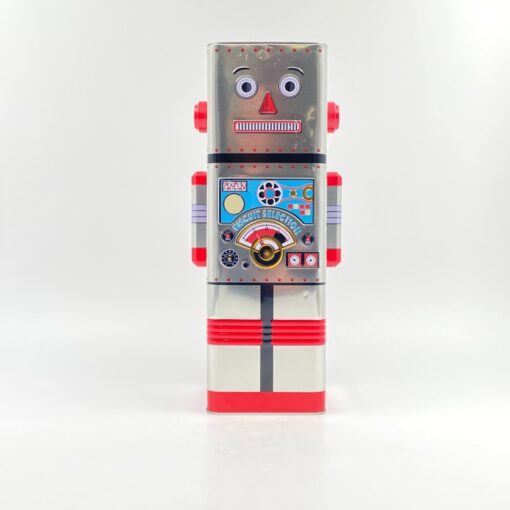 Vintažinė sausainių dėžutė “Robotas” 11x15x33 cm