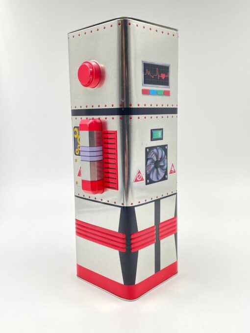 Vintažinė sausainių dėžutė “Robotas” 11x15x33 cm