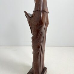 Medinė Šv. Gertrūdos Helftietės statula 17x20x80 cm