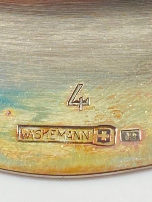 “Wiskemann” sidabruoto metalo indas 14×15,5×7 cm