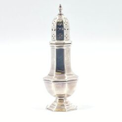 “Mappin & Webb” sidabruoto metalo prieskoninė 7x7x17 cm