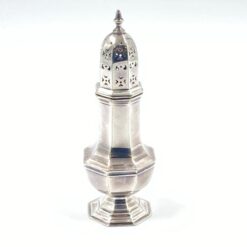 “Mappin & Webb” sidabruoto metalo prieskoninė 7x7x17 cm