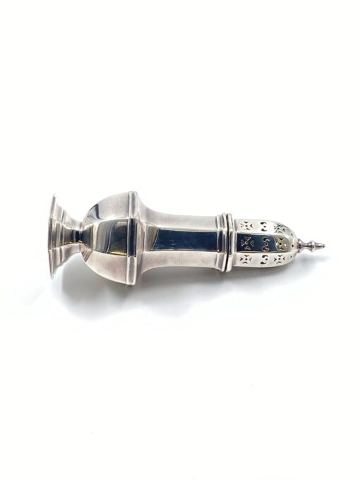 “Mappin & Webb” sidabruoto metalo prieskoninė 7x7x17 cm