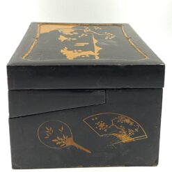 Japoniška medinė lakuota rašymo dėžutė 26x41x18,5 cm