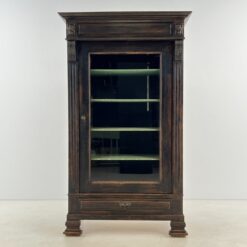 Ąžuolinė knygų spinta su stalčiumi 64x119x203 cm