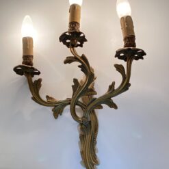 Žalvarinių sieninių šviestuvų 2 vnt. komplektas 15x33x47 cm