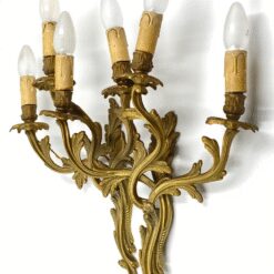 Žalvarinių sieninių šviestuvų 2 vnt. komplektas 15x33x47 cm