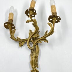 Žalvarinių sieninių šviestuvų 2 vnt. komplektas 15x33x47 cm