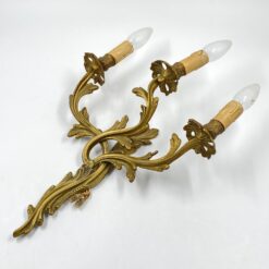 Žalvarinių sieninių šviestuvų 2 vnt. komplektas 15x33x47 cm