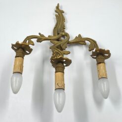 Žalvarinių sieninių šviestuvų 2 vnt. komplektas 15x33x47 cm