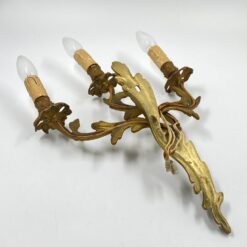 Žalvarinių sieninių šviestuvų 2 vnt. komplektas 15x33x47 cm