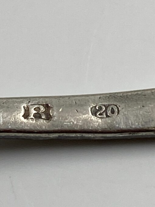 Sidabruoto metalo valgomieji šaukštai 5 vnt. komplektas 4×17,5×2 cm