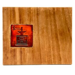 Dekoratyvinė medinė lentelė su keramikine detale 25x30x2 cm