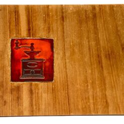 Dekoratyvinė medinė lentelė su keramikine detale 25x30x2 cm