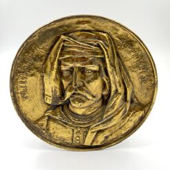 Žalvarinis bareljefas su Philip van Artevelde atvaizdu 2,5x30x30 cm