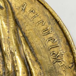 Žalvarinis bareljefas su Philip van Artevelde atvaizdu 2,5x30x30 cm