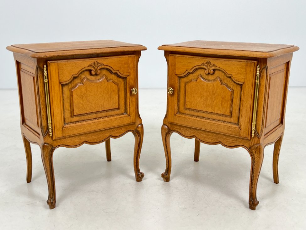 DK0004-spinteles-2 Ąžuolinės spintelės 2 vnt. komplektas 36x52x64 cm