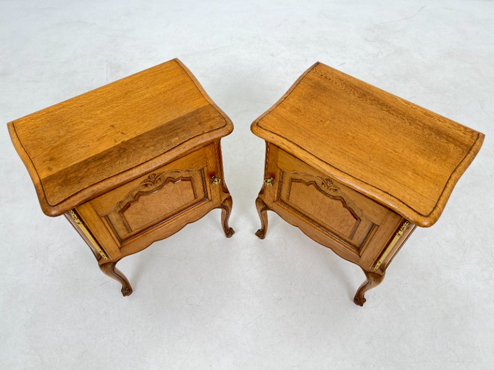 DK0004-spinteles-3 Ąžuolinės spintelės 2 vnt. komplektas 36x52x64 cm