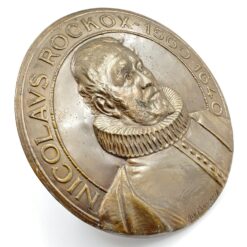 Žalvarinis bareljefas su Nicolaas Rockox atvaizdu 2x31x31 cm