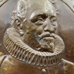 Žalvarinis bareljefas su Nicolaas Rockox atvaizdu 2x31x31 cm