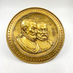Žalvarinis bareljefas su grafų Egmont ir Horn atvaizdu 3x31,5x31,5 cm