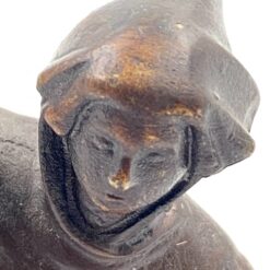 Bronzinė statula “Šokėjas” ant medinio postamento 6,5×6,5×12,5 cm