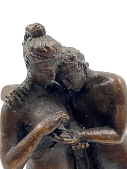 Bronzinė statula ant postamento “Amor en Psyche – 1790” 6,5×6,5×15 cm