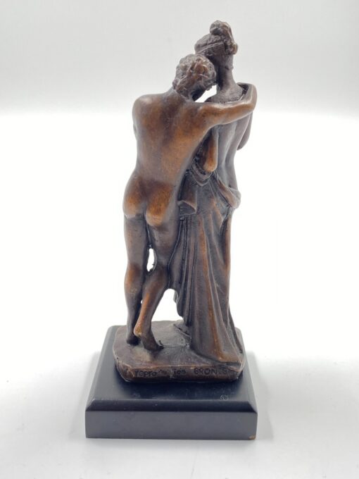 Bronzinė statula ant postamento “Amor en Psyche – 1790” 6,5×6,5×15 cm