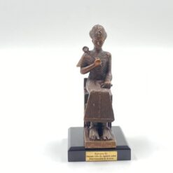 Bronzinė Ramzio 2-ojo statula ant medinio postamento 6,5×6,5×13 cm