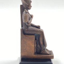 Bronzinė Ramzio 2-ojo statula ant medinio postamento 6,5×6,5×13 cm