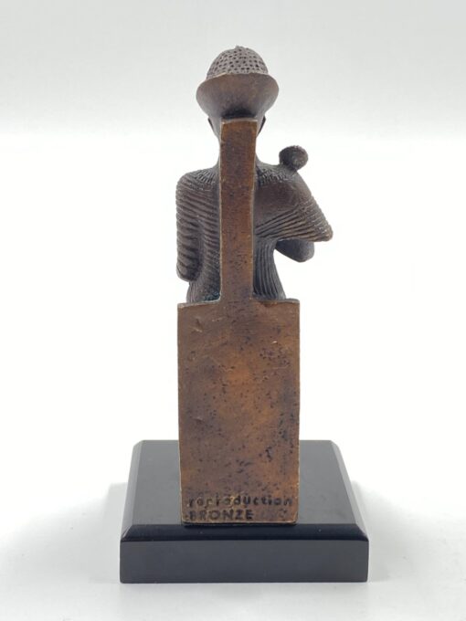 Bronzinė Ramzio 2-ojo statula ant medinio postamento 6,5×6,5×13 cm
