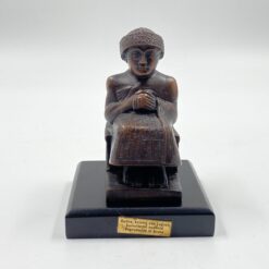 Bronzinė statula ant postamento "Karalius Gudea" 9x9x12 cm