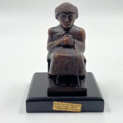 Bronzinė statula ant postamento “Karalius Gudea” 9x9x12 cm