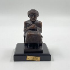 Bronzinė statula ant postamento “Karalius Gudea” 9x9x12 cm