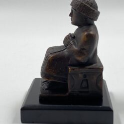 Bronzinė statula ant postamento “Karalius Gudea” 9x9x12 cm