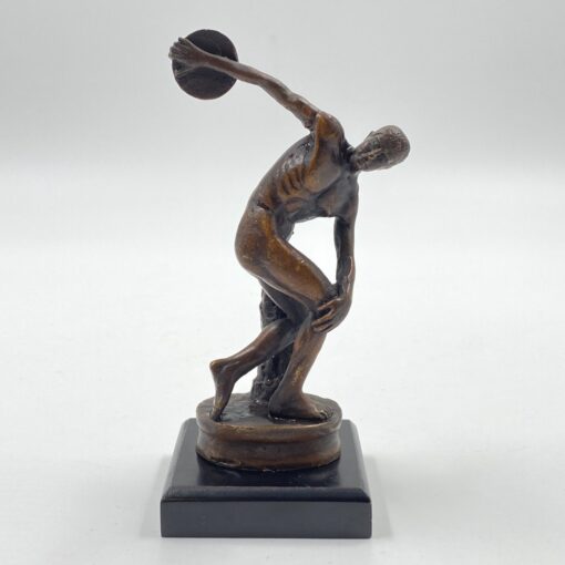 Bronzinė statula ant postamento “Disko metėjas” 6,5×6,5×15,5 cm