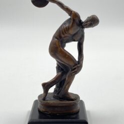 Bronzinė statula ant postamento “Disko metėjas” 6,5×6,5×15,5 cm