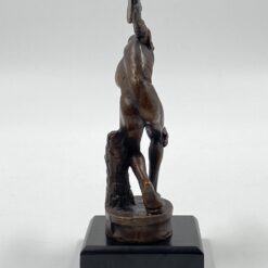 Bronzinė statula ant postamento “Disko metėjas” 6,5×6,5×15,5 cm