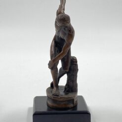 Bronzinė statula ant postamento “Disko metėjas” 6,5×6,5×15,5 cm