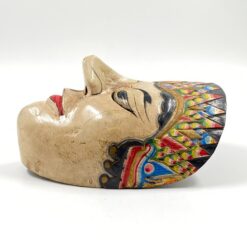 Indonezijos ceremoninė kaukė iš medžio 12x16x21 cm