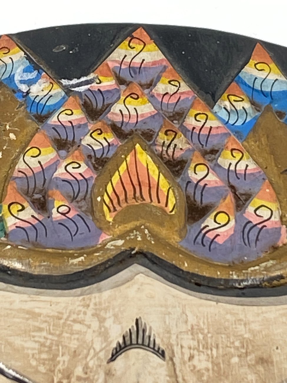 DK0070-interjero-ir-apdailos-detales-5 Indonezijos ceremoninė kaukė iš medžio 12x16x21 cm