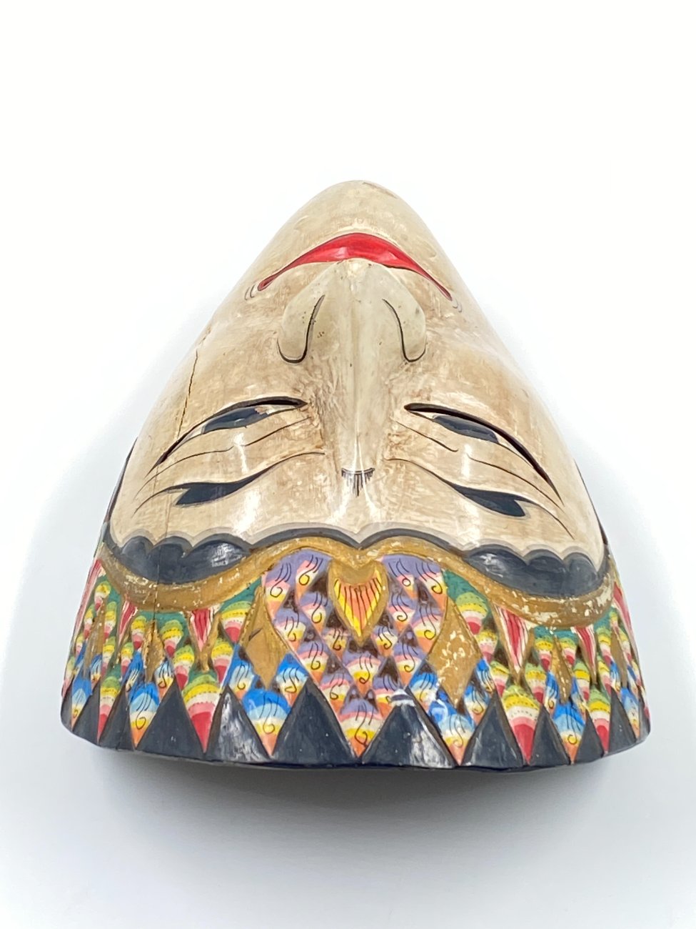 DK0070-interjero-ir-apdailos-detales-6 Indonezijos ceremoninė kaukė iš medžio 12x16x21 cm